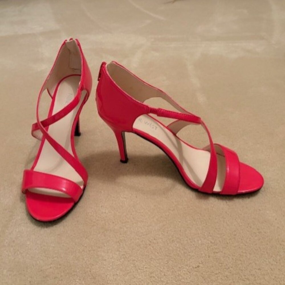 Nine West Pink Patent Sandal